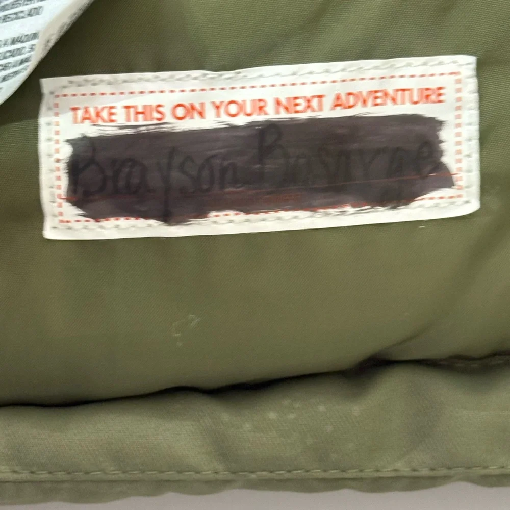 Cat & Jack Infant 18 Month Army Green‎ Camo Winter Coat With Hood Faux Fur Lined